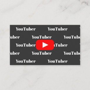 Youtube Youtuber Social Media Bloger Vloger Visitenkarte