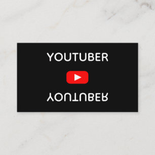 Youtube Youtuber Social Media Bloger Vloger Visitenkarte