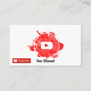Youtuber Business Card Visitenkarte