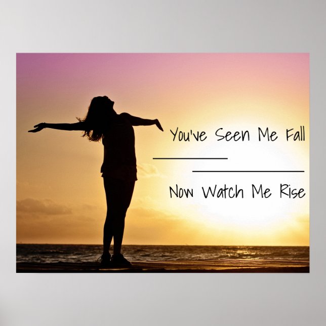 You've Seen Me Fall sunset Poster (Vorne)