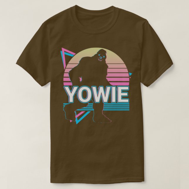Yowie Cryptid Cryptozoology Retro T-Shirt (Design vorne)