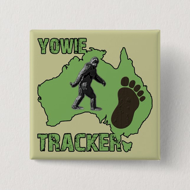 Yowie Verfolger Button (Vorderseite)