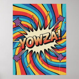 YOWZA! Wirbelexplosion: Vintage Pop Art Poster