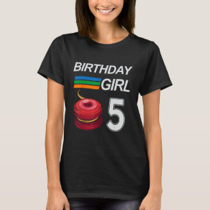 YOYO 5 Jahre alt Geburtstag für Mädchen Kinder JUG T-Shirt