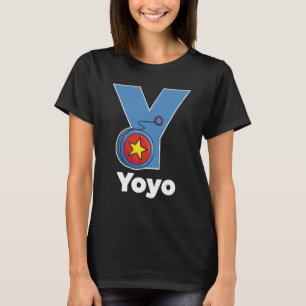 Yoyo Alphabet 70er 80er 90s Old Classic Game Pasti T-Shirt