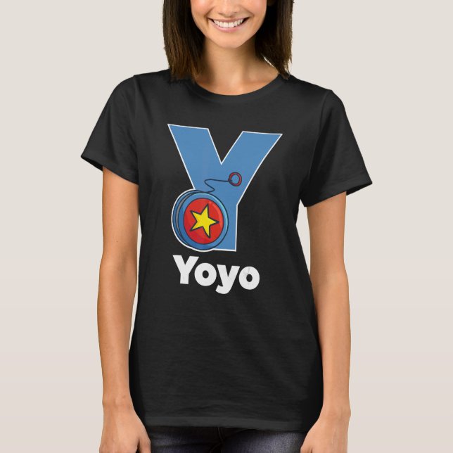 Yoyo Alphabet 70er 80er 90s Old Classic Game Pasti T-Shirt (Vorderseite)