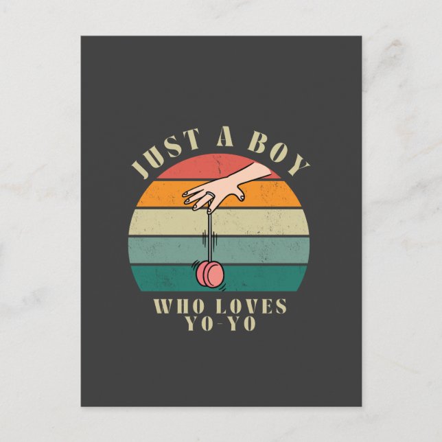 Yoyo boy postkarte (Vorderseite)