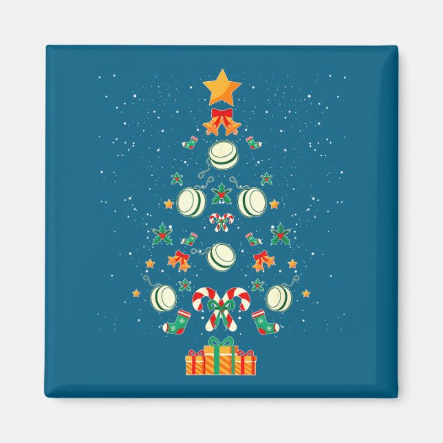 Yoyo Christmas Tree Xmas  Magnet (Vorne)