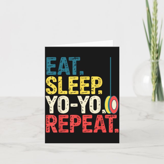 Yoyo Player Yo-yo Enthusiast  Karte (Vorderseite)