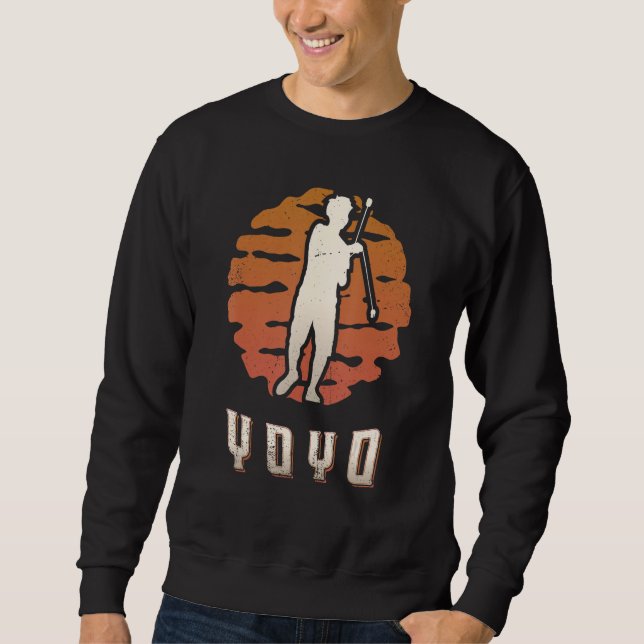 Yoyo Vintage Retro Classic Sunset Sweatshirt (Vorderseite)