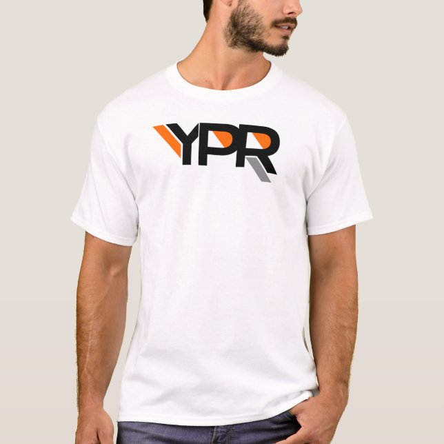 YPR T-Stück Graustreifen T-Shirt (Vorderseite)