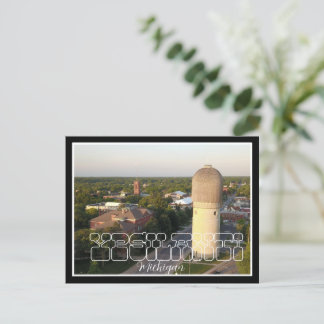Ypsilanti Michigan Aerial City View Postkarte