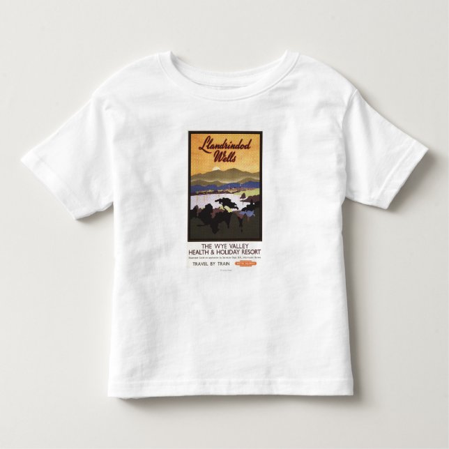 Ypsilon-Tal-Erholungsort-British Rail-Plakat Kleinkind T-shirt (Vorderseite)