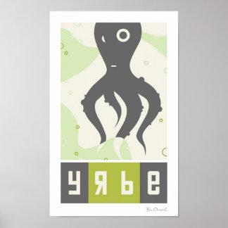 Yrbe - Russisches Inspiriertes Tierplakat Poster