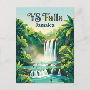 YS Falls Jamaika Postkarte