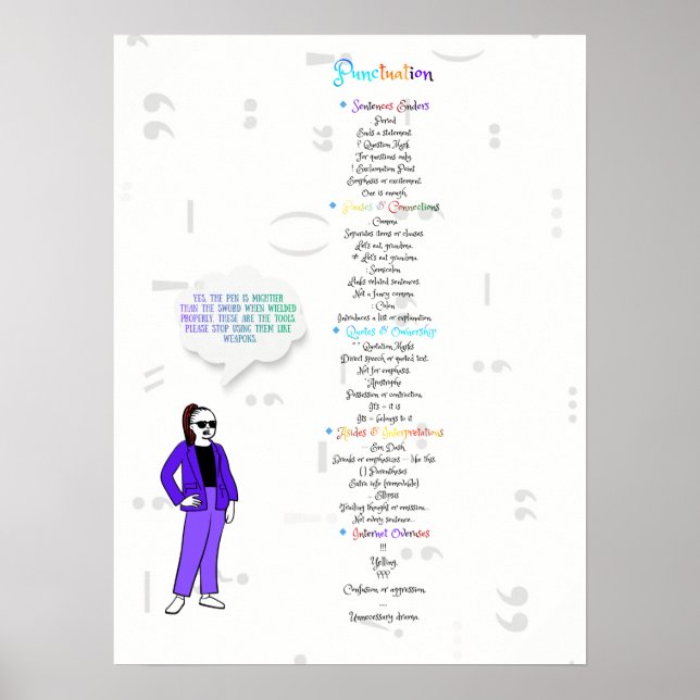 YSKTBN 2: Satzzeichen  Poster (Vorne)