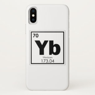 Ytterbium-Symbol für chemische Elemente Case-Mate iPhone Hülle
