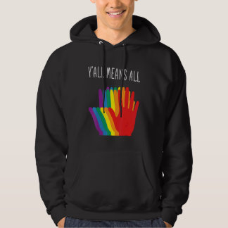 Yu2019all bedeutet, dass alle Rainbow-Hörer-Flag-L Hoodie