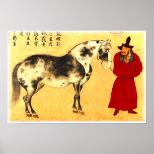 "Yuan-Dynastie, 1347-Horse and Groom" Poster