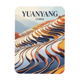 Yuanyang-Reisterrassen China Magnet