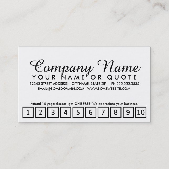 YUAU-Treueprogramm Treuekarte (Vorderseite)