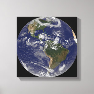 Yucatan-Halbinsel Hurrikan-Dekan-Approaches Leinwanddruck