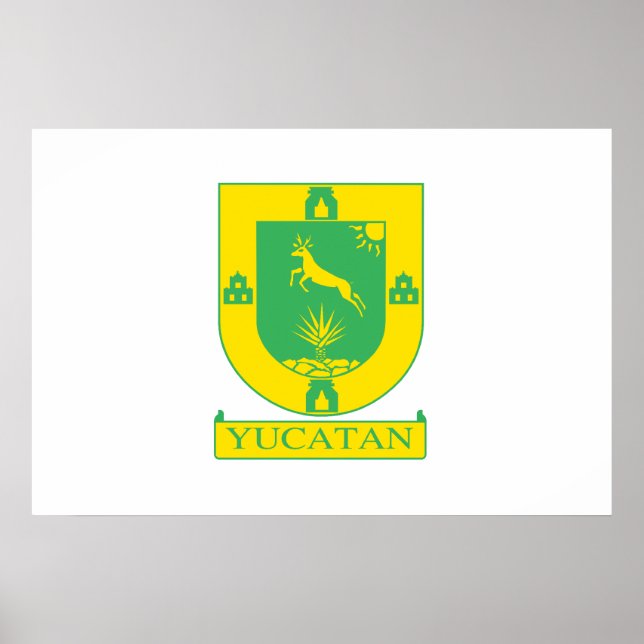 Yucatan, Mexico flag Poster (Vorne)
