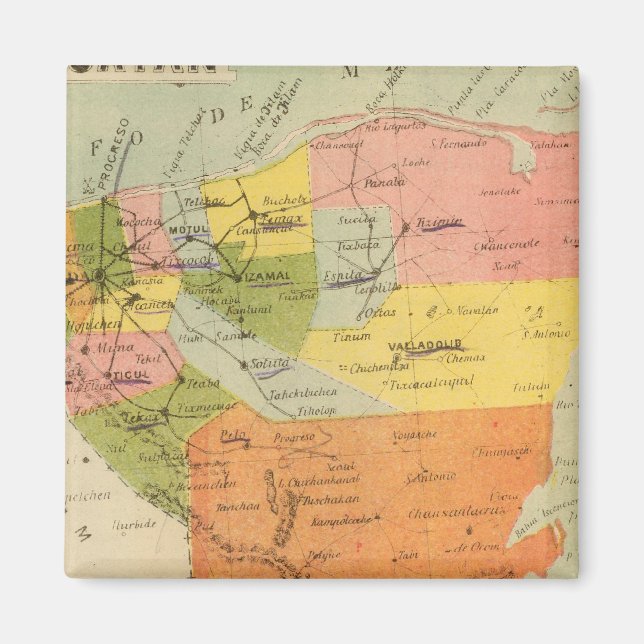 Yucatan, Mexiko 2 Magnet (Vorne)