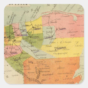 Yucatan, Mexiko 2 Quadratischer Aufkleber