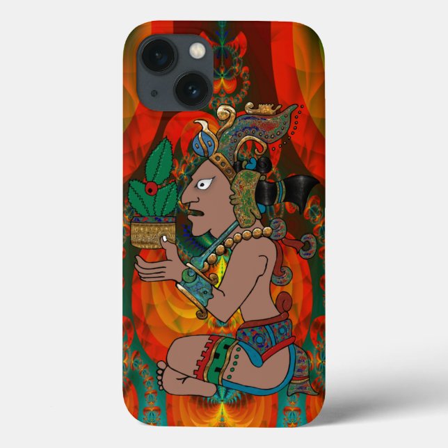 Yucatan Psychedelic Mexico Visiones Case-Mate iPhone Hülle (Rückseite)