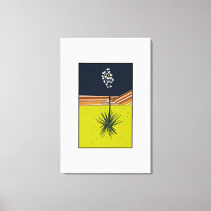 YUCCA LEINWANDDRUCK