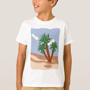 Yucca Pflanze und Yucca Moths Whimsical Cartoon Ar T-Shirt
