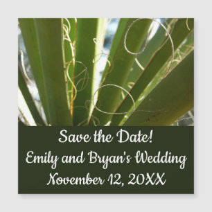 Yucca Verlasse grüne Naturfotografie Magnetkarte