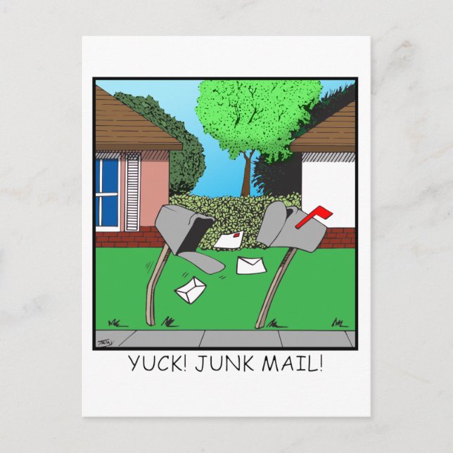 YUCK! JUNK FOOD! POSTKARTE (Vorderseite)