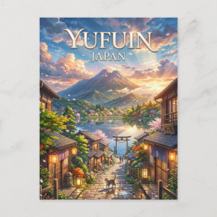 Yufuin, Japan Postkarte