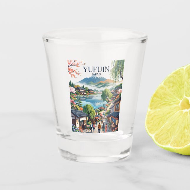 Yufuin Japan Schnapsglas (Vorderseite)