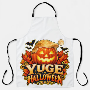 YUGE Halloween-Frisur Kürbis Weißes Apron Schürze