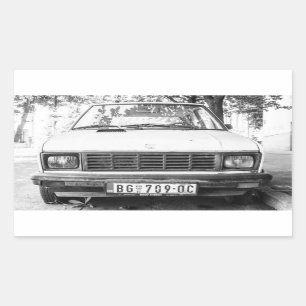 Yugo, altes Jugoslawien Rechteckiger Aufkleber