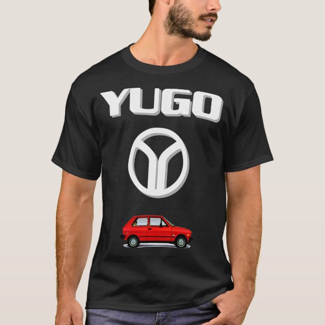 Yugo Logo Car T - Shirt (Vorderseite)