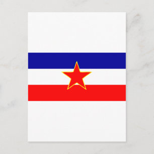 YUGOSLAVIA FLAG POSTKARTE