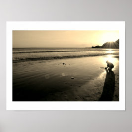 Yuigahama Beach: Kamakura, Japan Poster