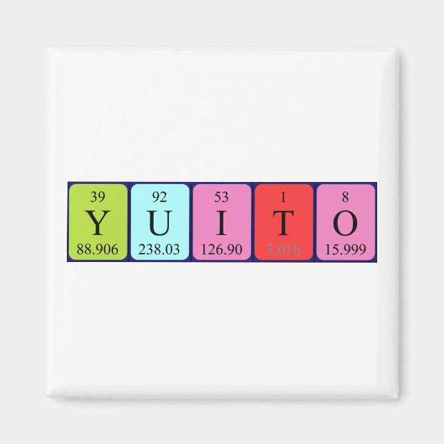 Yuito Periodenmagnet Magnet (Vorne)