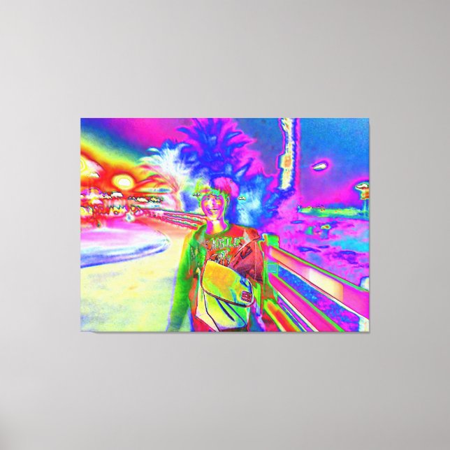 Yuji in Santa Monica Leinwanddruck (Vorderseite)