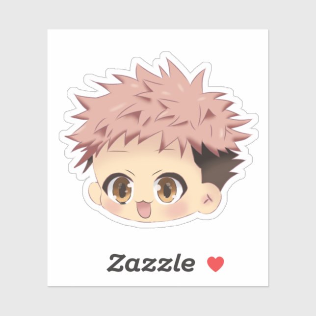 Yuji inspired chibi aufkleber (Blatt)