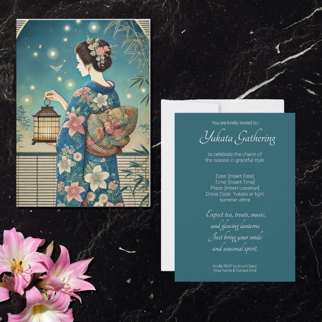 Yukata - Tee-Party Einladung (Von Creator hochgeladen)