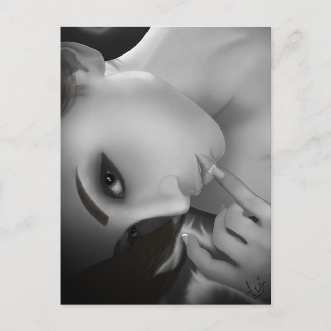 Yuki bw postkarte (Vorderseite)