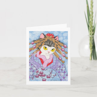 Yuki zu Ume notecard Karte