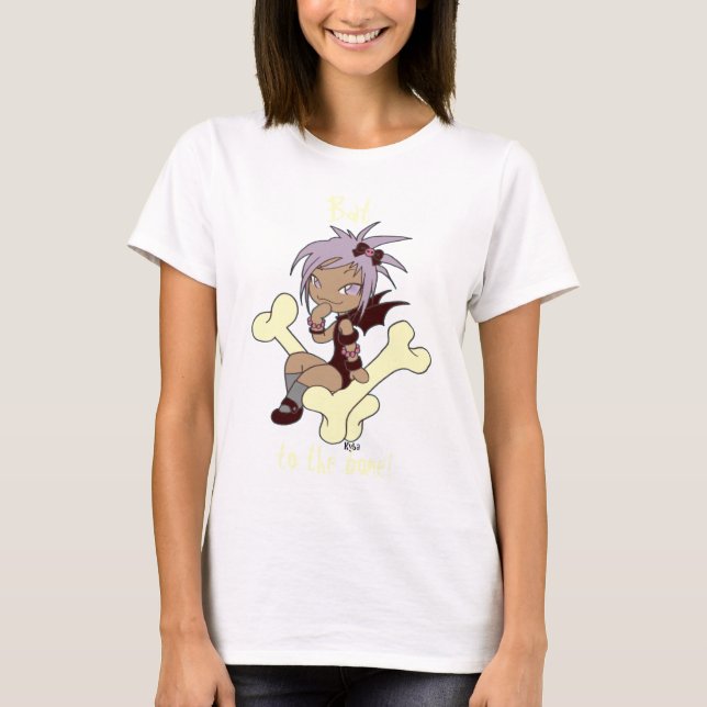 Yuki's Shirt "fledert bis ans Knochen" (Vorderseite)