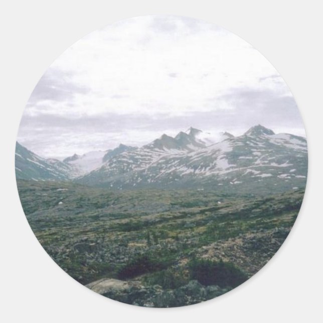 Yukon-Alaska Runder Aufkleber (Vorderseite)