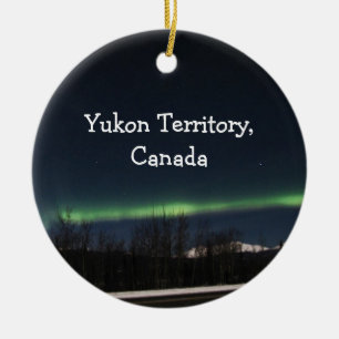 Yukon-Aurora Borealis; Yukon-Territoriums-Andenken Keramikornament